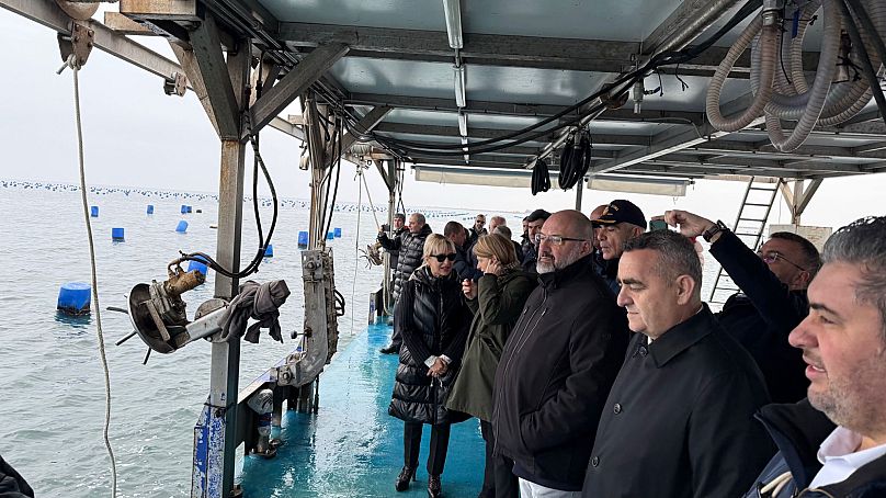 Ενημέρωση των Ευρωβουλευτών από μυδοκαλλιεργητές της Πιερίας