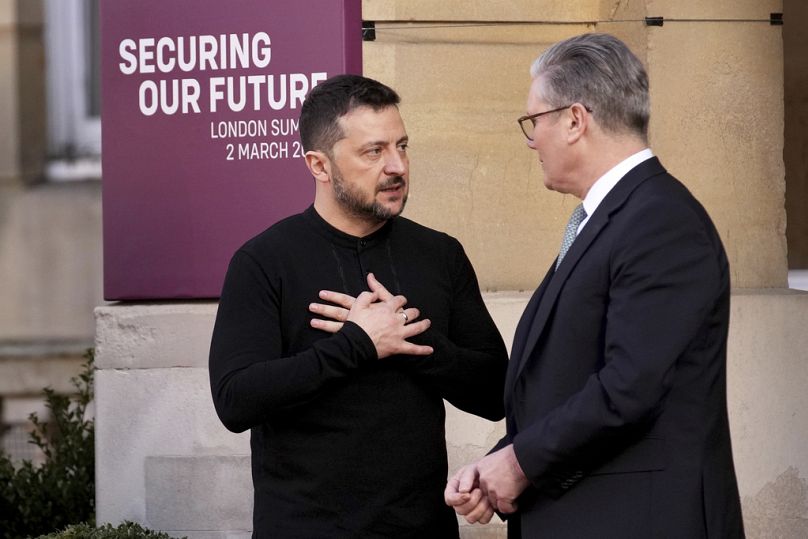 Zełenski i Starmer w Londynie, 2.03.2025