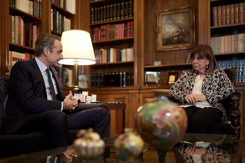 Κυριάκος Μητσοτάκης και Κατερίνα Σακελλαροπούλου