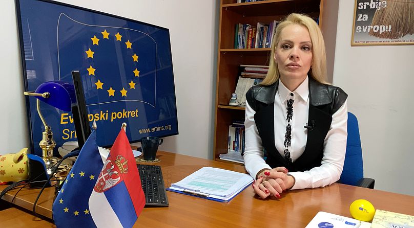 Dragana Djurica, secretária-geral do Movimento Europeu na Sérvia (EMinS)