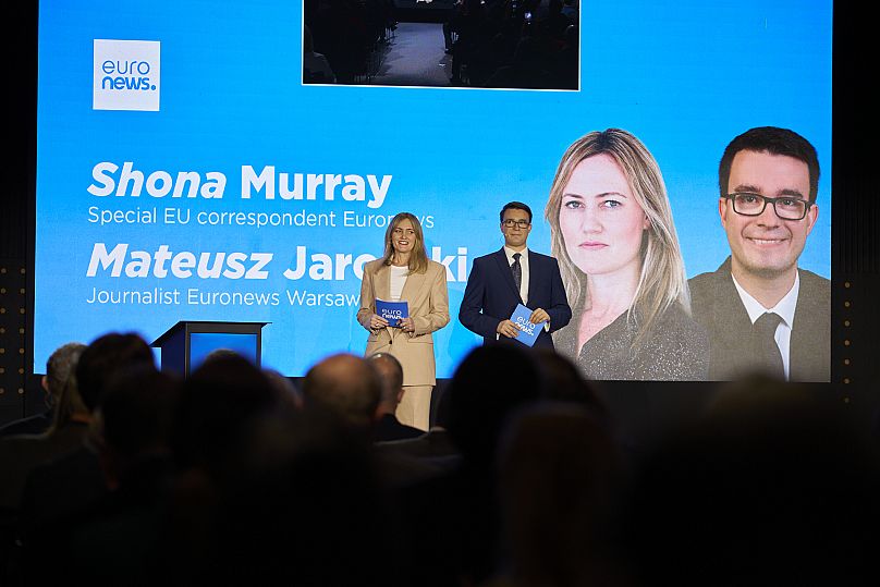 Shona Murray i Mateusz Jaroński na scenie, 13.03.2025, Warszawa