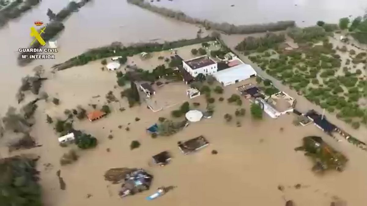 Southern Spain hit by flash floods, 365 homes evacuated near Málaga