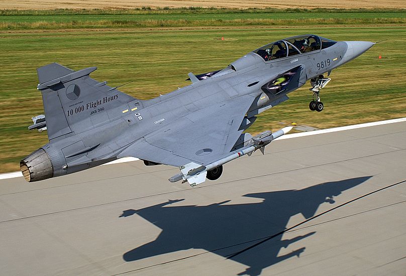 A cseh légierő SAAB JAS-39 Gripen vadászgépe