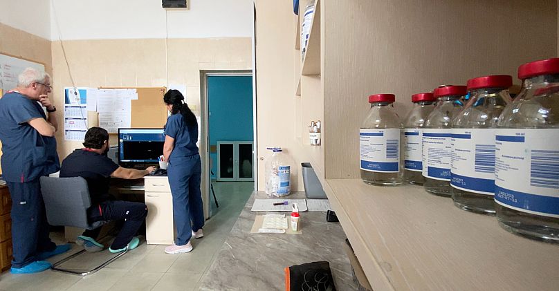 Stafi i kujdesit shëndetësor në Spitalin Shtetëror të Blagoevgradit