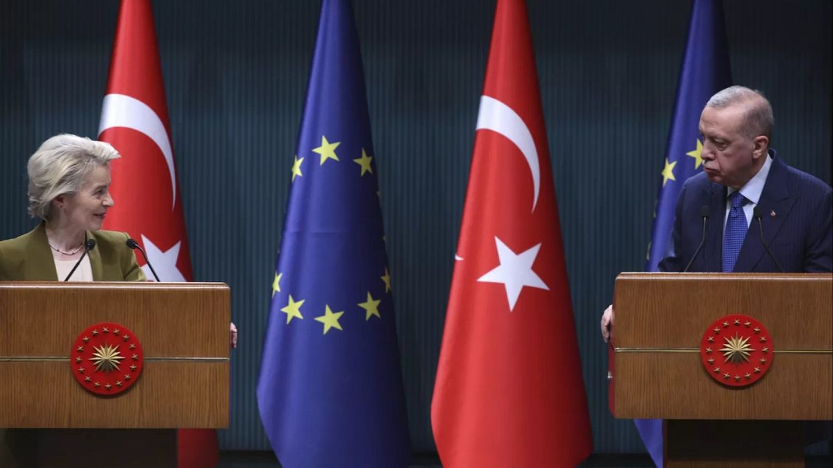 Avrupa Komisyonu Başkanı Ursula von der Leyen ile Cumhurbaşkanı Recep Tayyip Erdoğan / 17 Aralık 2024