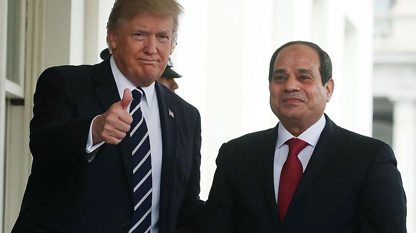 Az amerikai és az egyiptomi elnök 2019-ben