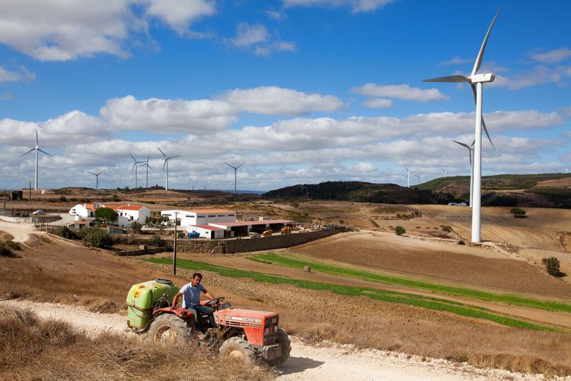 Farma wiatrowa w Portugalii