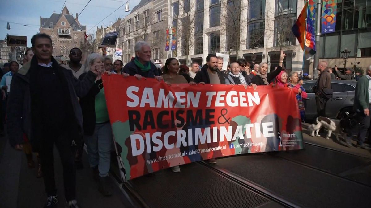 Thousands rally in Amsterdam in protest of racism and fascism