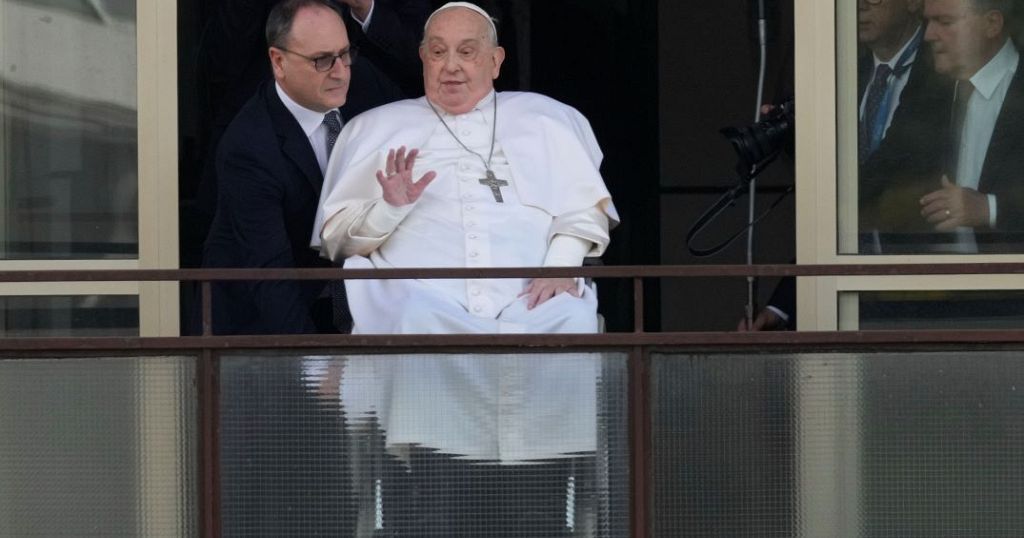 Pope Francis leaves hospital after five weeks of treatment for pneumonia