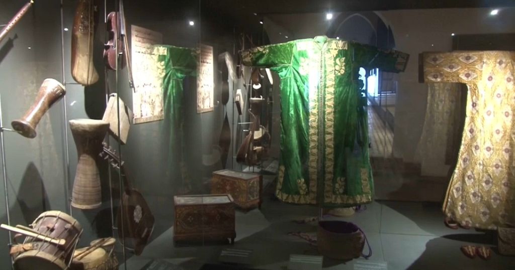 A restored ancient museum palace showcases treasures from the Islamic world