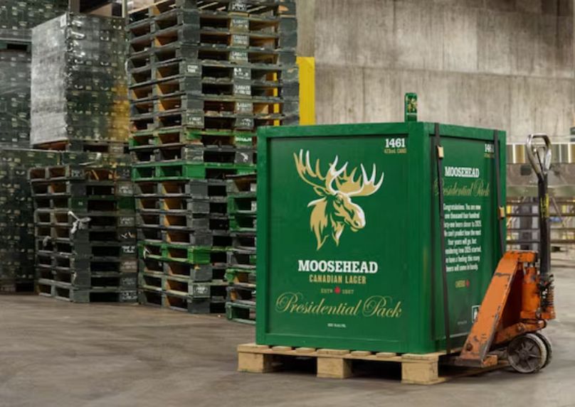 A Moosehead Elnöki rekesze 1461 dobozos sört tartalmaz