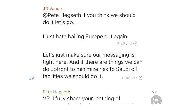 A chat egyik képernyőfelvétele
