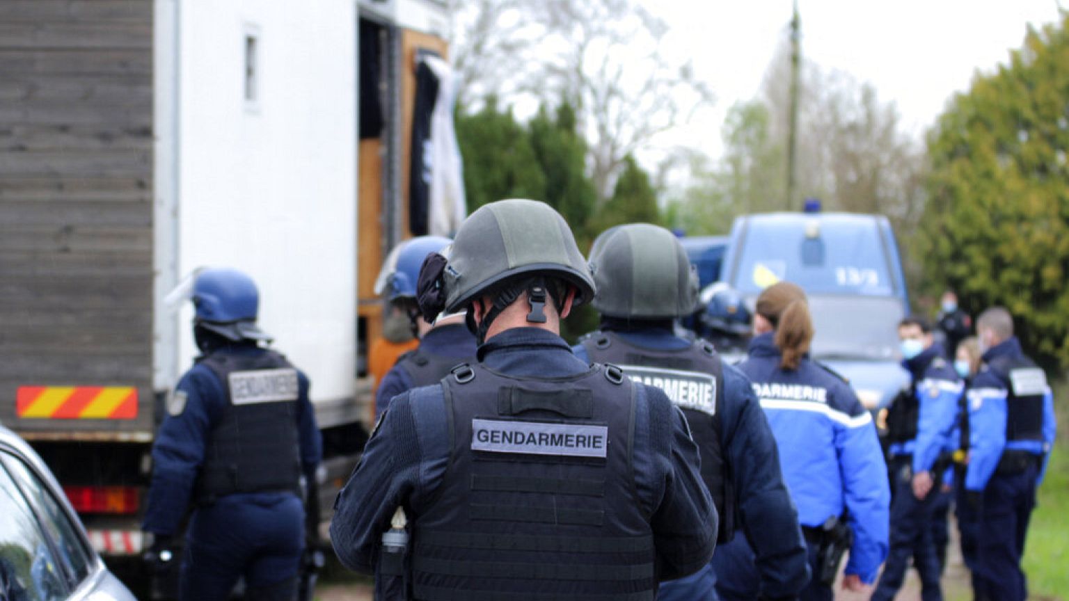 Photo d'une opération de police en France