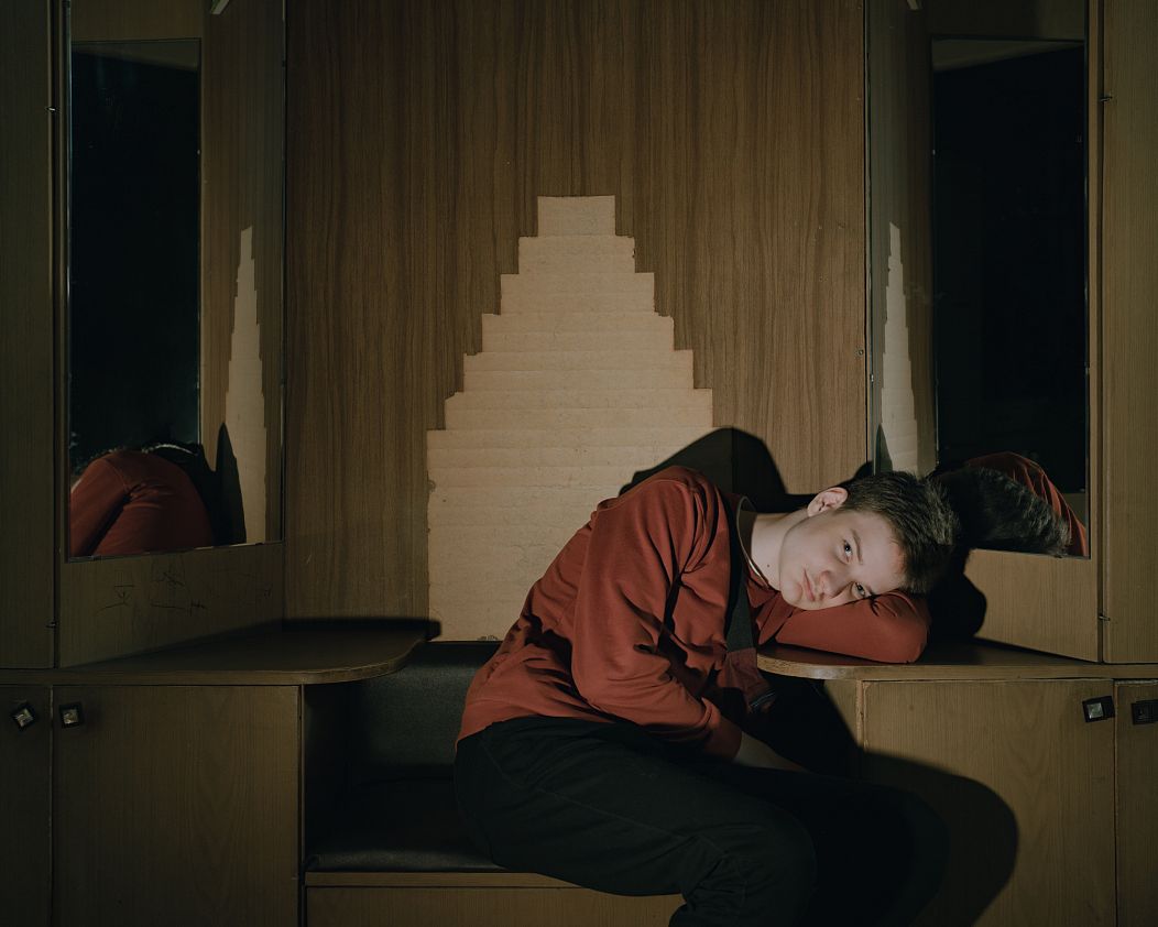 Le jeune frère d'Elena Kalinitchenko photographié dans le cadre du projet « I'm not fine » (Je ne vais pas bien)
