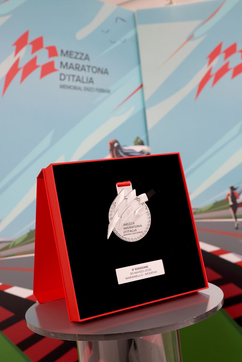 La medalla de la Media Maratón de Italia
