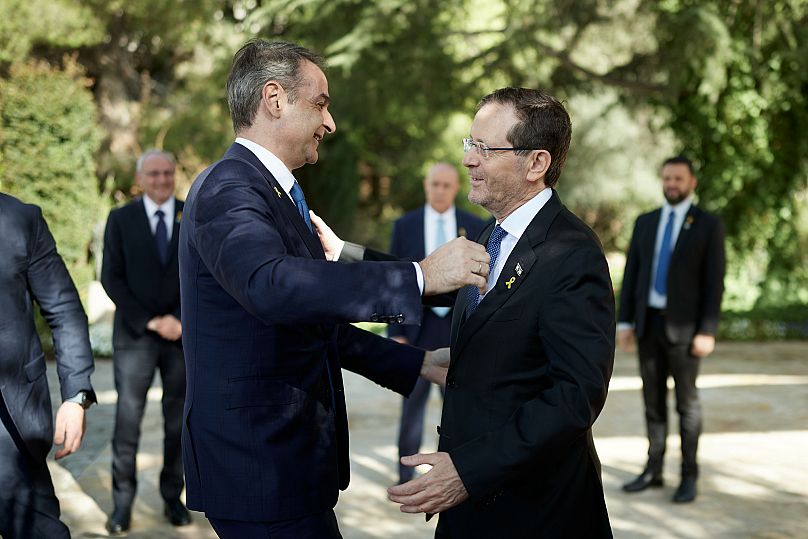 Κυριάκος Μητσοτάκης και Ισαάκ Χέρτζογκ