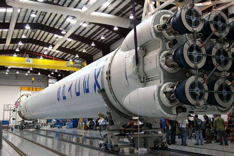 Motores cohete Falcon de Space X