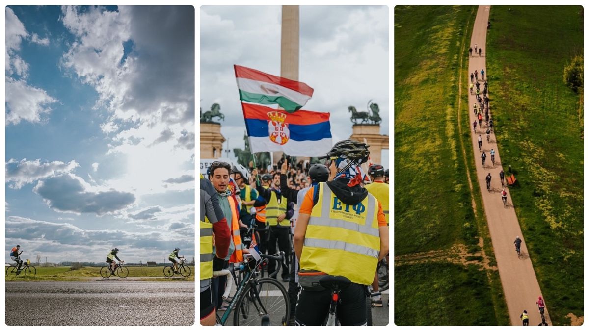 Magyarországon át Strasbourgig tekernek diákok, hogy Európa megtudja, mi történik Szerbiában