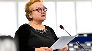 Laima Andrikienė, az Európai Számvevőszék tagja 2019-ben az Európai Parlamentben az Európai Néppárt képviselőjeként az Európai Parlamentben La