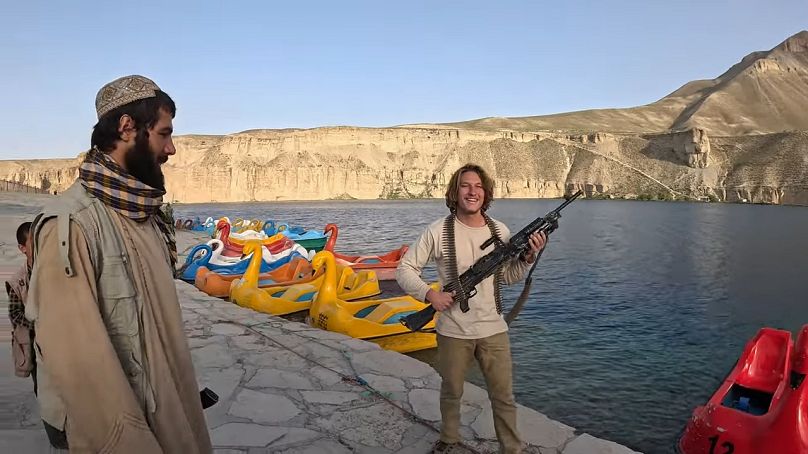 Михаил Поляков с талибами в Афганистане