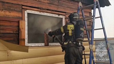 SCREENSHOT - Strong winds cause wildfires in Russia’s Far East and North Caucasus