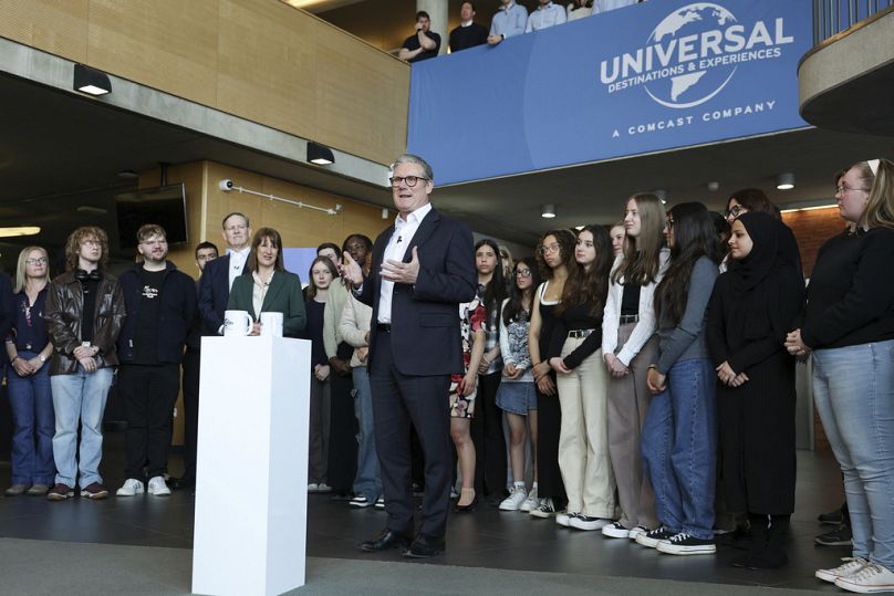 Premier Keir Starmer ogłasza w Bedford plany budowy parku rozrywki