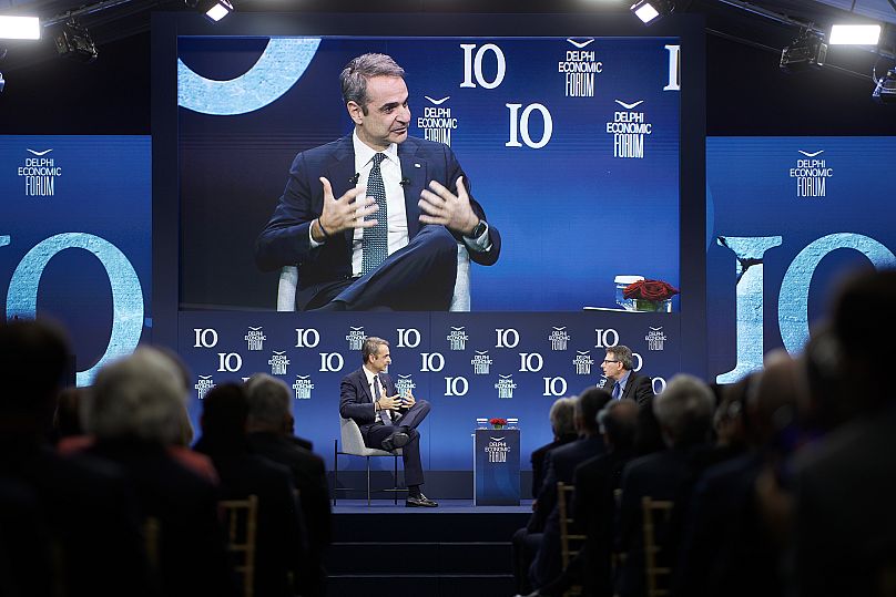 Ο Έλληνας πρωθυπουργός στο Οικονομικό Φόρουμ των Δελφών