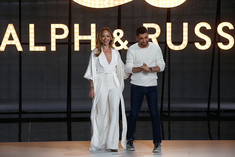 Designer Tamara Ralph (left) says baby yellow brings a joyful touch to couture