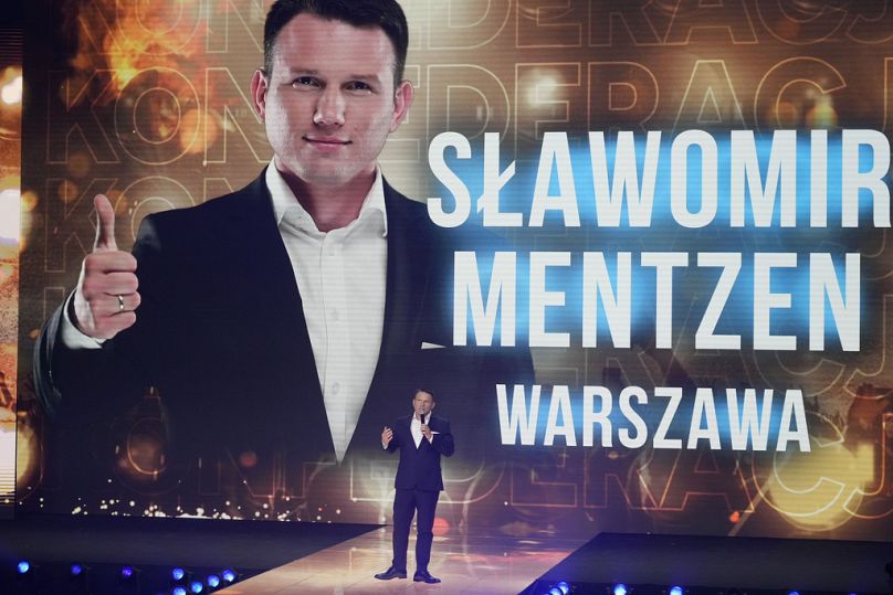 Slawomir Mentzen kampányol