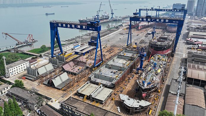 China's exports jump 12.4% as imports fall under Trump-era tariffs