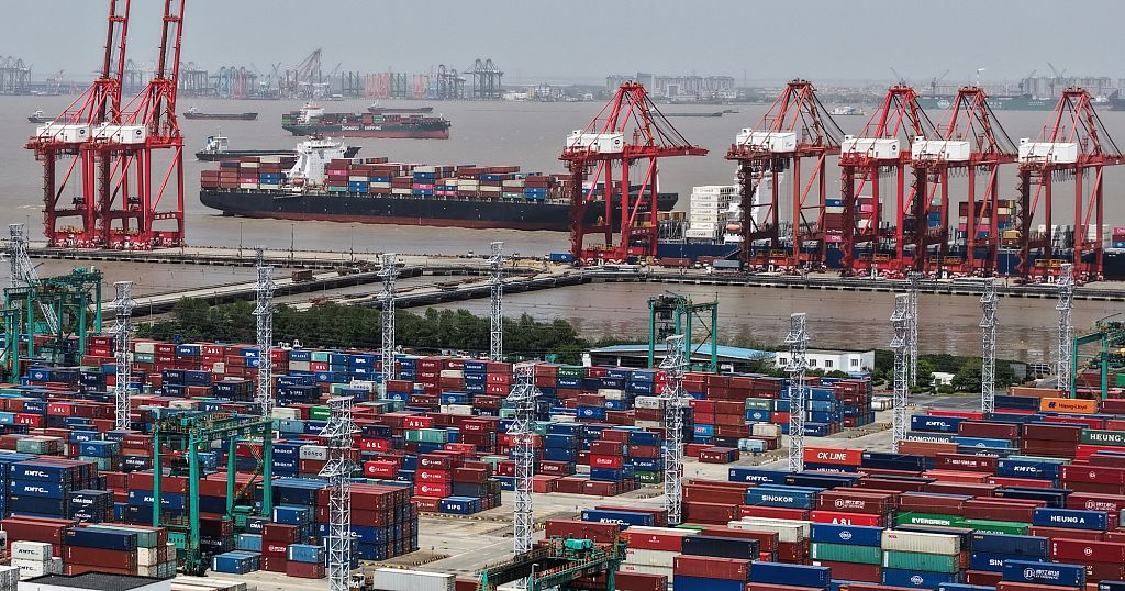 China's exports jump 12.4% and imports fell as Trump pushed US tariffs higher 