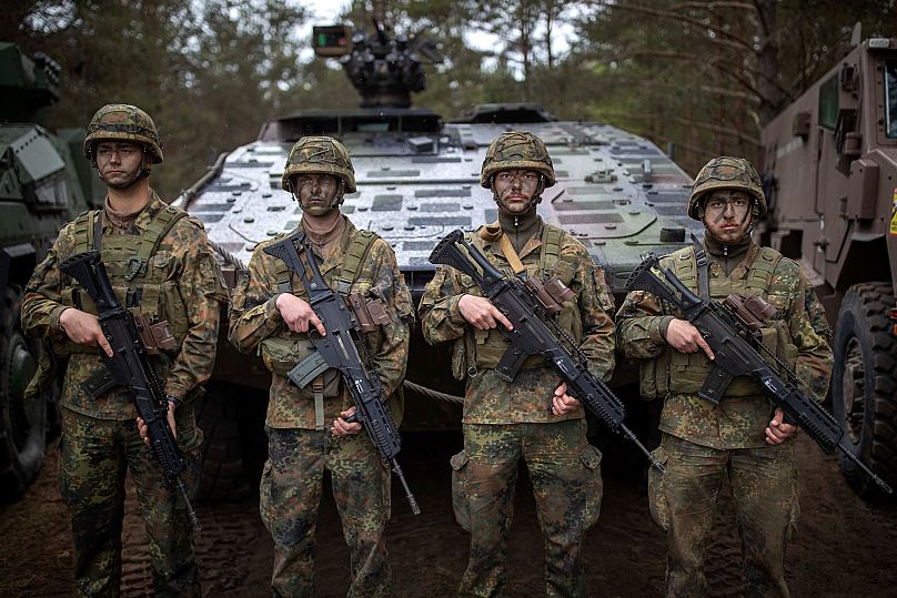 German Bundeswehr soldiers in 2024.