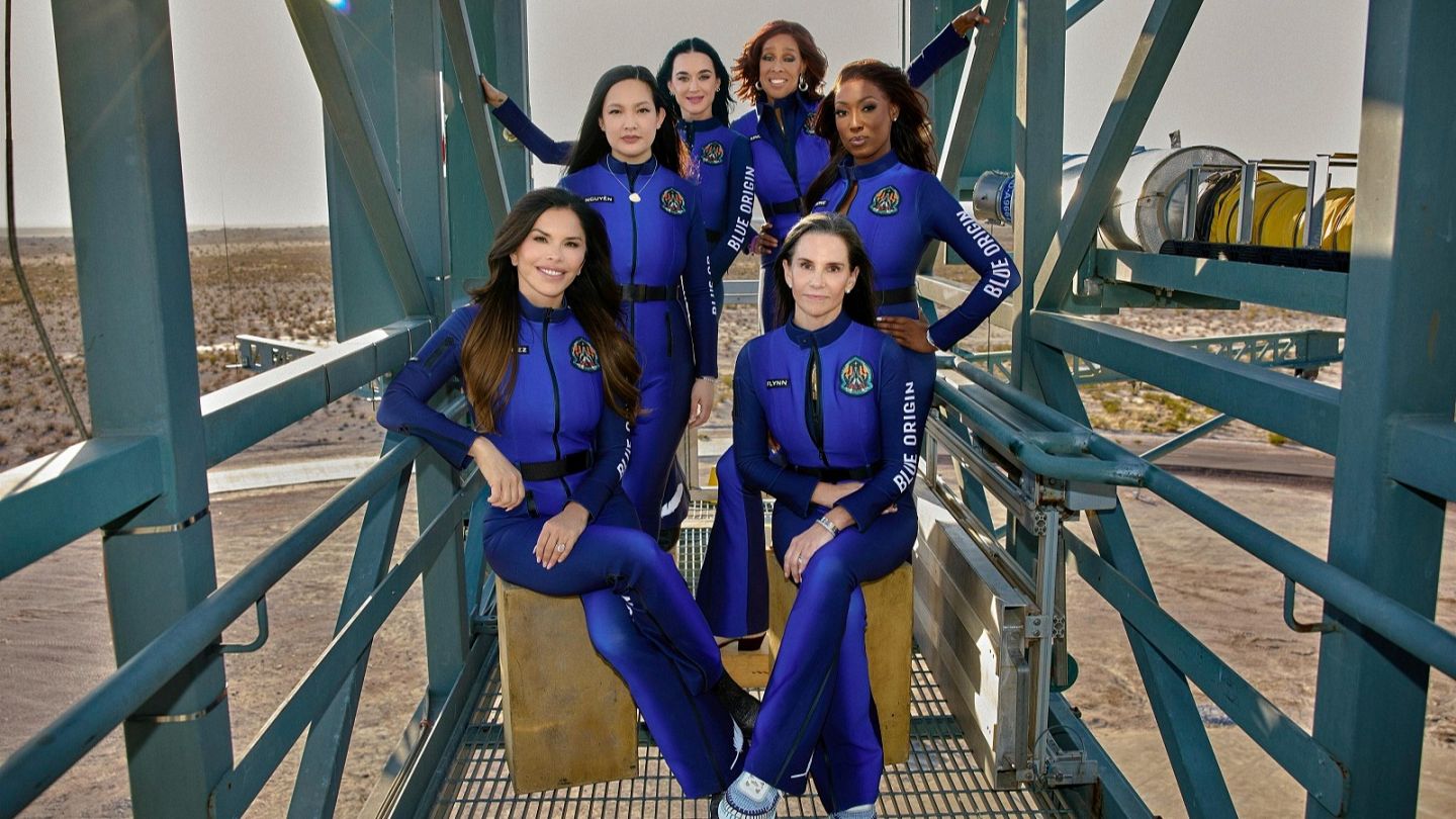 Blue Origin envoie six femmes dans l'espace, dont Katy Perry | Euronews, image size:1440x810