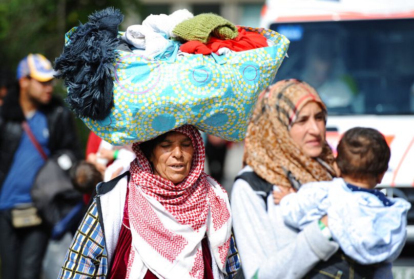 Szíriai migránsok  Donnersbergben - korábbi felvétel