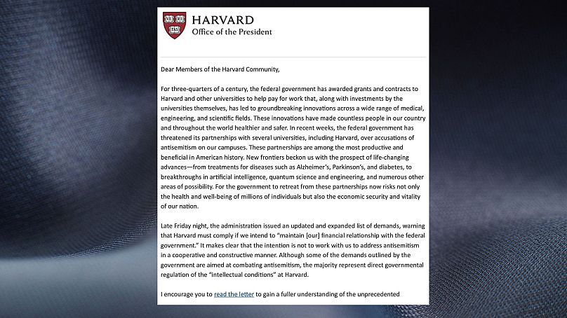 A Harvard közleménye