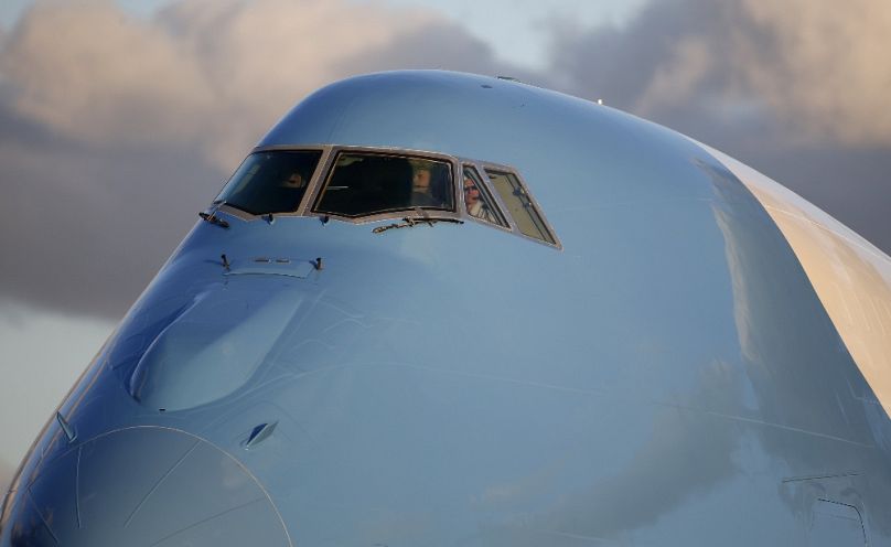 Az Air Force One pilótafülkéje, 2017 februárjában