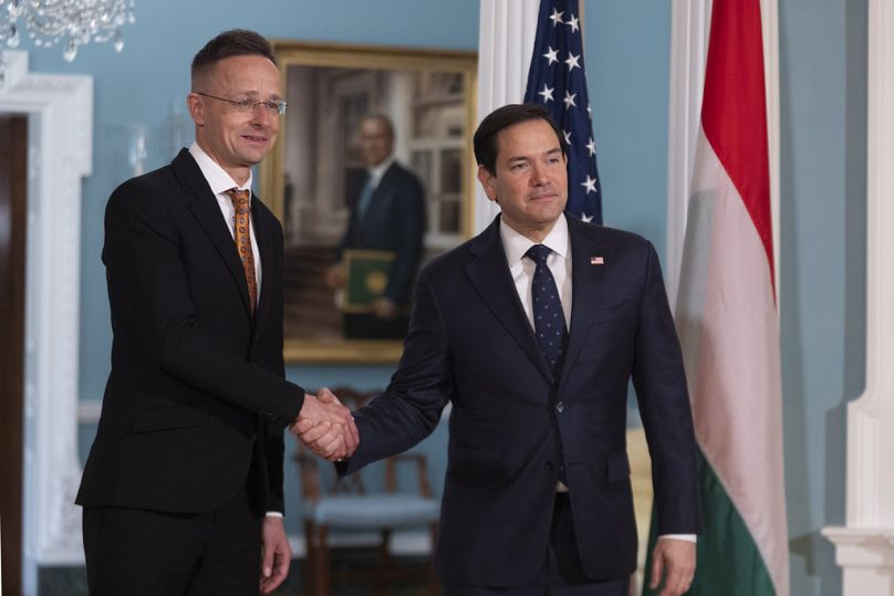 Szijjártó Péter és Marco Rubio március elején tartott találkozójukon.