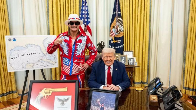 Kid Rock és Donald Trump az Ovális Irodában