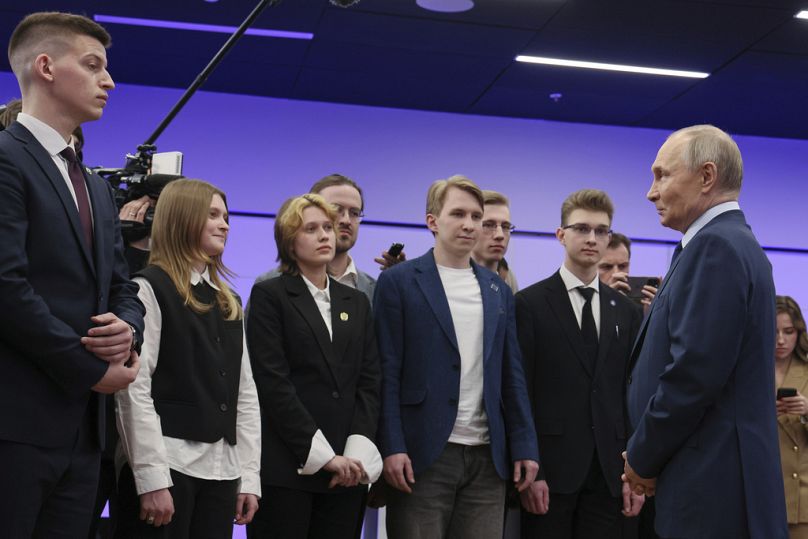 Rosyjscy studenci zachwyceni spotkaniem z Putinem