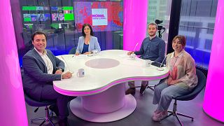 Ana Buil junto a los invitados: Sebastián Rodríguez, Beatriz Santos y Javier Carbonell