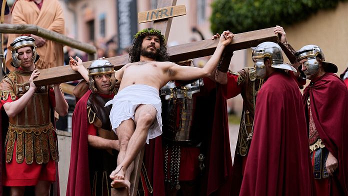 Christians take part in Good Friday processions to mark Christ’s crucifixion