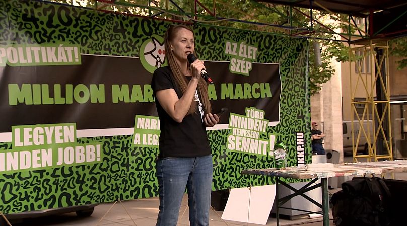 La coprésidente du MKKP, Zsuzsanna Döme