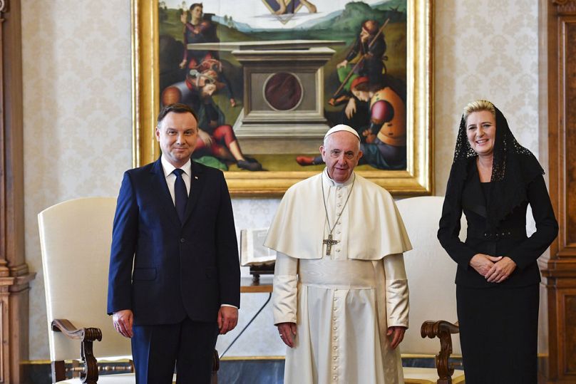 Prezydent Andrzej Duda i Agata Kornhauser-Duda w Watykanie