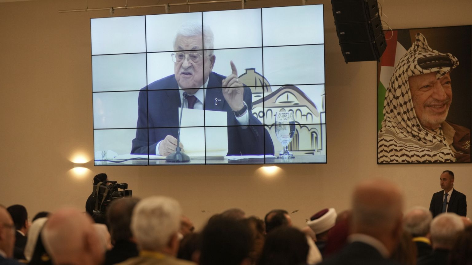 Mahmúd Abbász beszéde a Palesztin Központi Tanács ramallahi rendezvényén