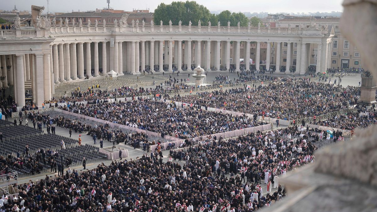 Rich and poor alike gather for Pope Francis' funeral at St Peter's Square — live updates