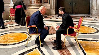 Trump ve Zelenskiy, Papa'nın cenaze töreni öncesinde bir araya geldi