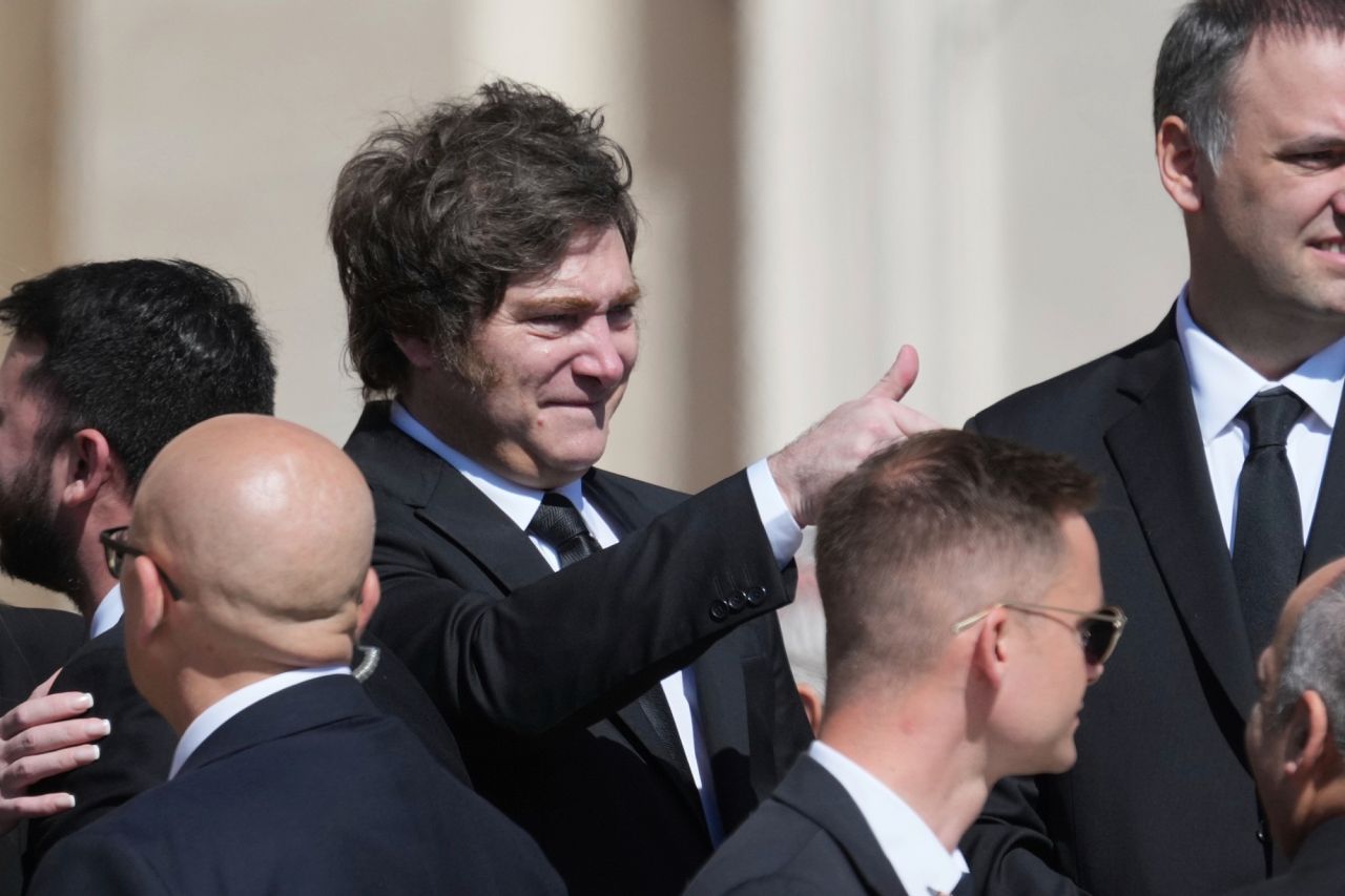 Le président argentin Javier Miliei à Saint-Pierre