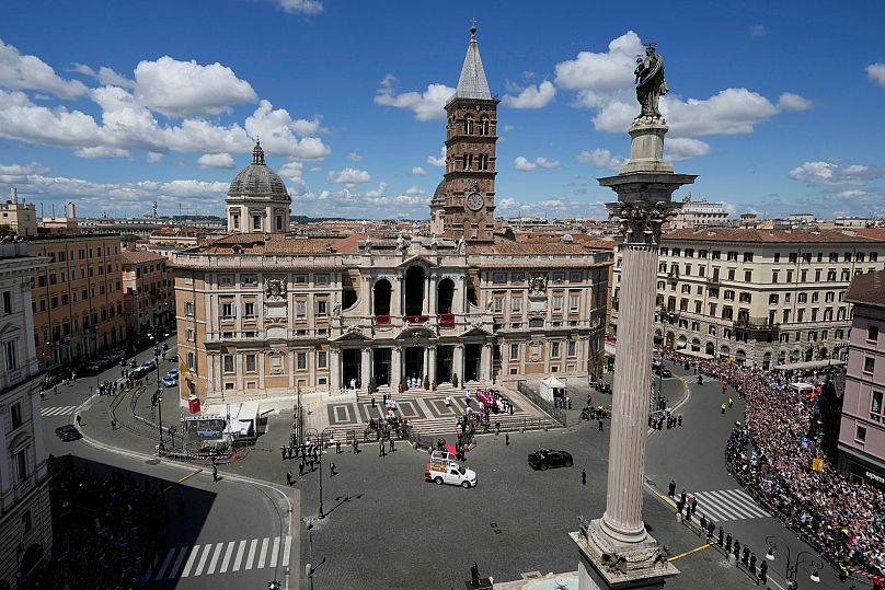 Pope Francis's coffin is coming to Santa Maria La Mayor