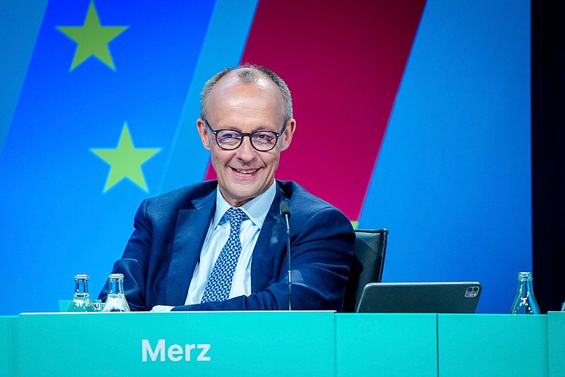 Friedrich Merz asiste al comité federal de la CDU en Berlín, el 28 de abril de 2025.