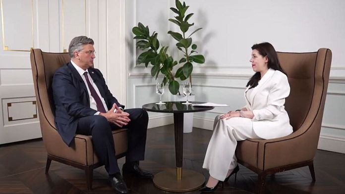 Croatia is pushing for Bosnia's EU membership, PM Plenković tells Euronews